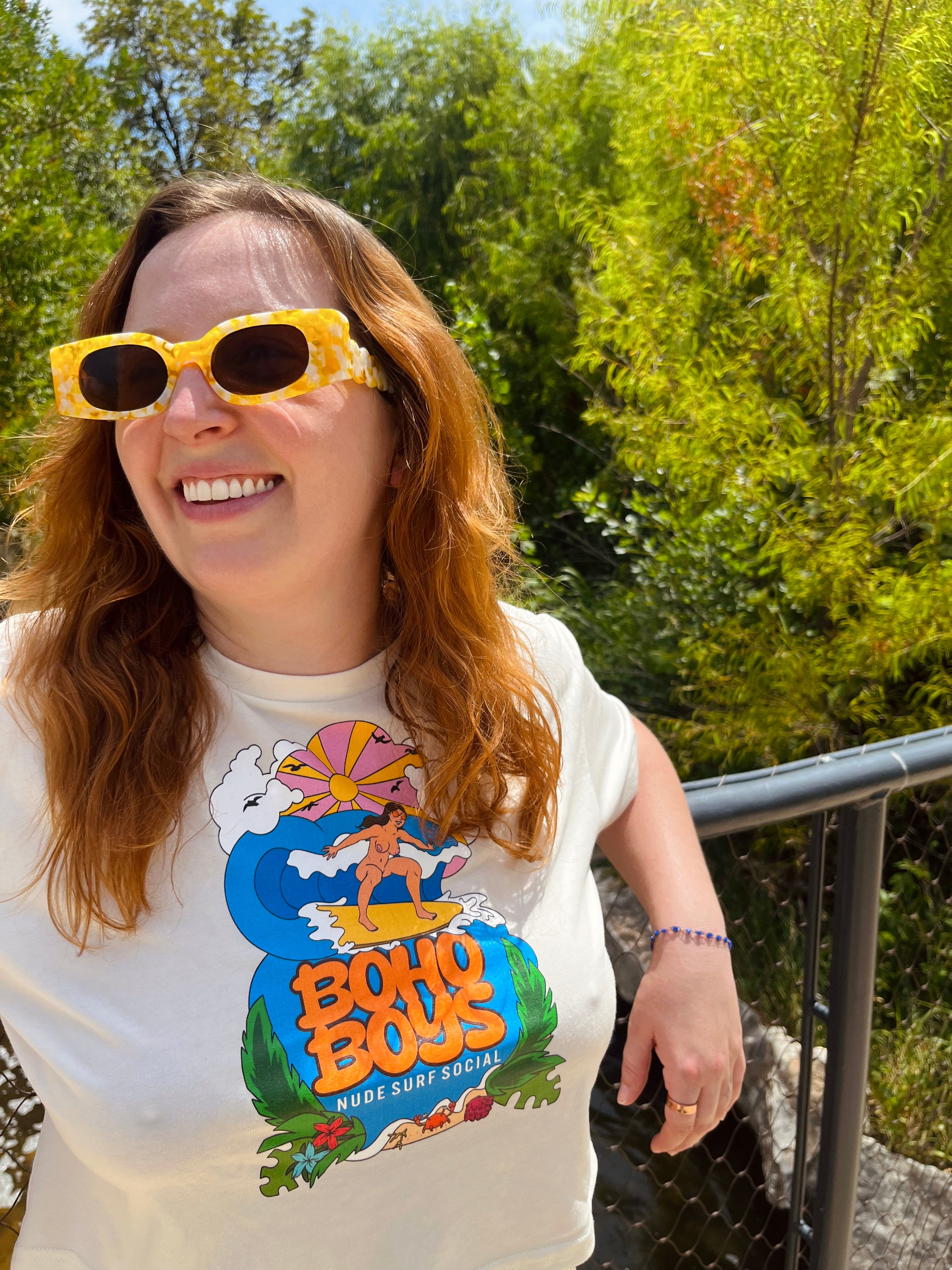 Surf Social Babe Crop - Pastel Sunrise