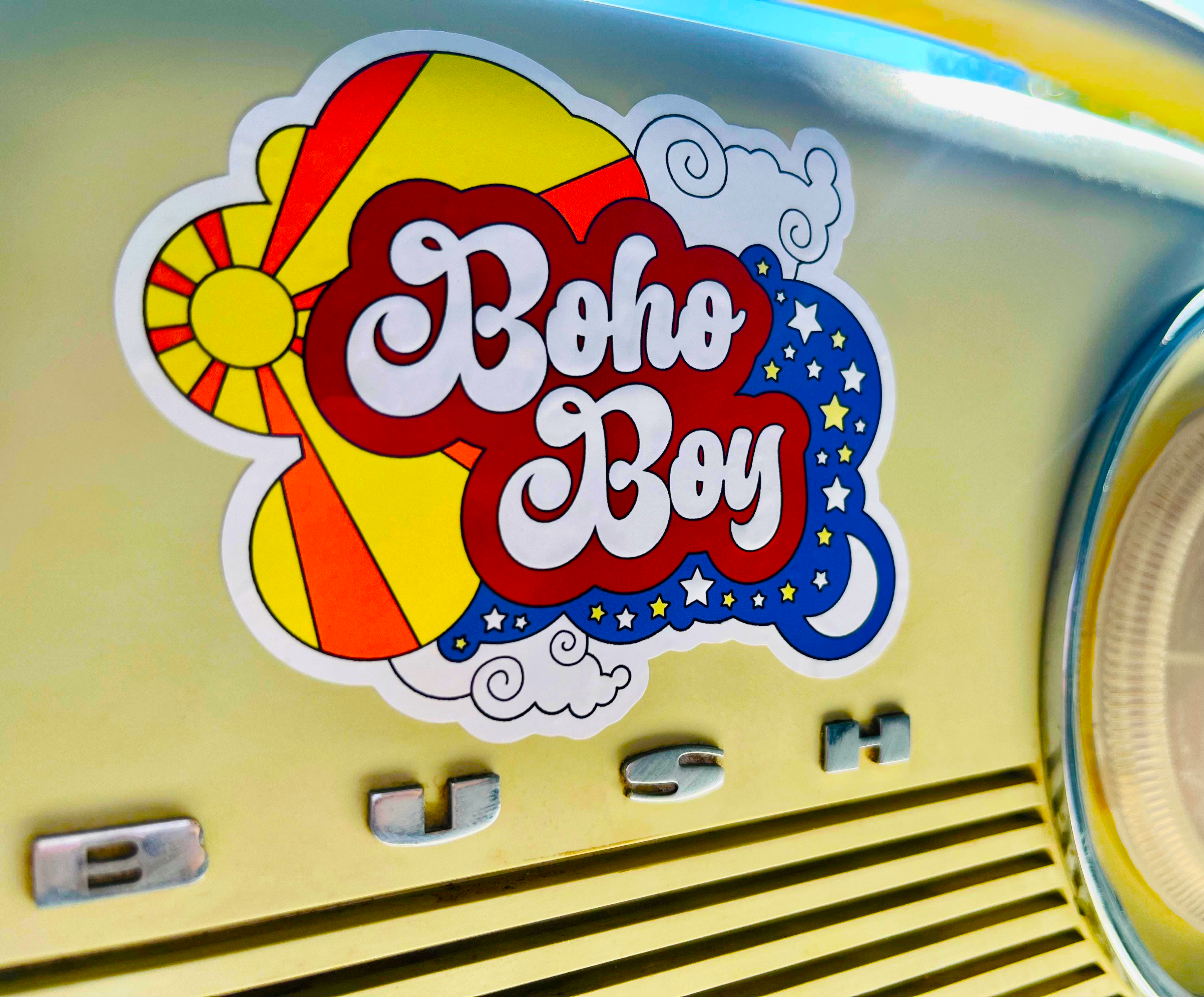 Sun & Moon Boy Sticker