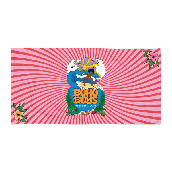 Surf Social Beach Towel - Violet Sky
